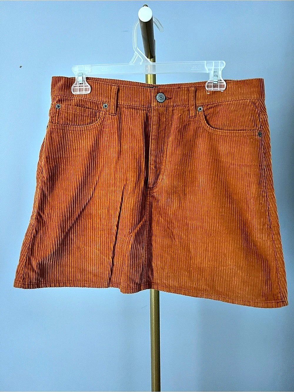 Express Brown Corduroy Mini Skirt Size 12